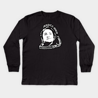 Women in Space: Jessica Meir Kids Long Sleeve T-Shirt